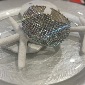 Crystal Bridal Bracelets for Women multicolor Rhinestone 11 rows